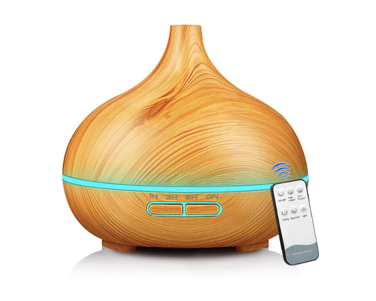 Wood Grain Aroma Diffuser with Remote