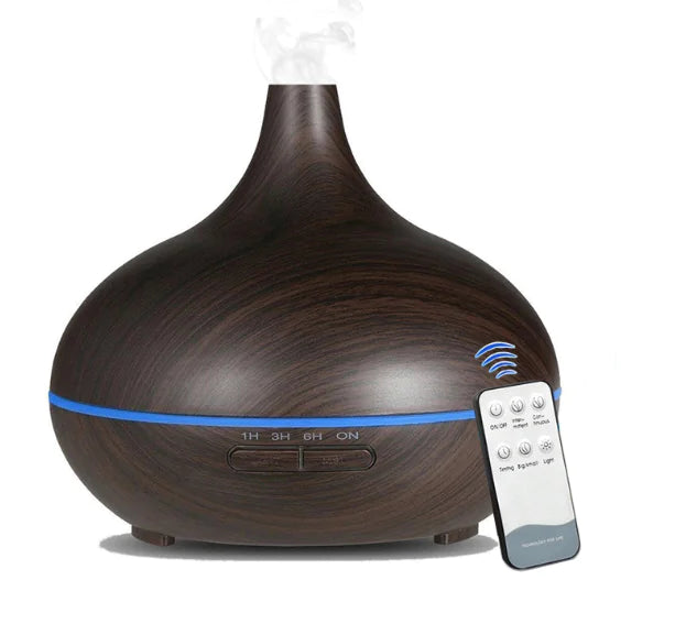 Wood Grain Aroma Diffuser with Remote